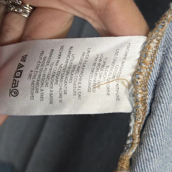 We The Free Madison City Denim DYI Vest Jacket Women's Size Medium Altered - Picture 9 of 16